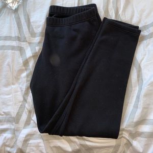 black sweatpants